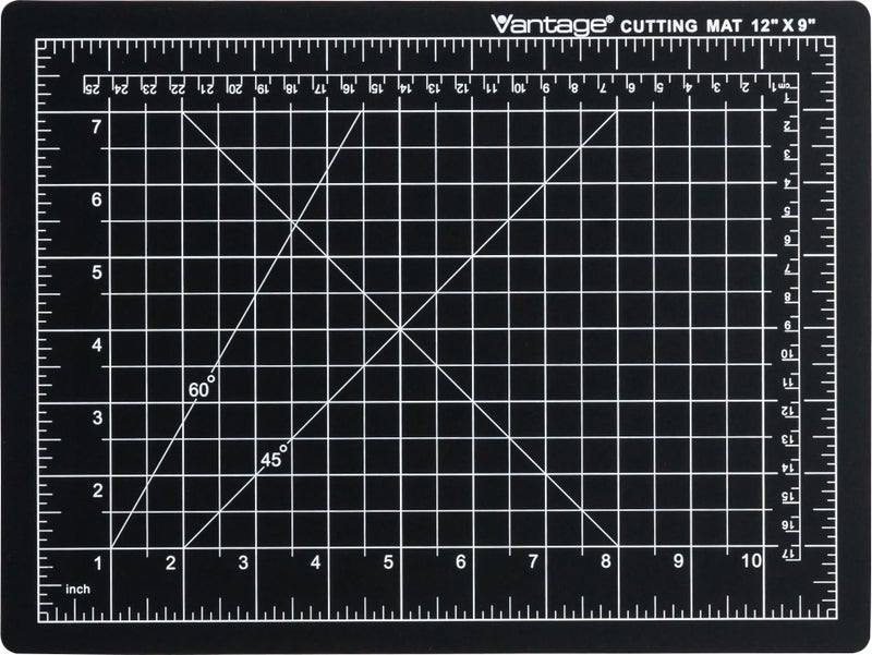 Dahle Vantage 10670 Premium Self-Healing Cutting Mat, 9"x12", 1/2" Grid, 5 Layers for Max Healing, Perfect for Crafts & Sewing, Black - Image 1